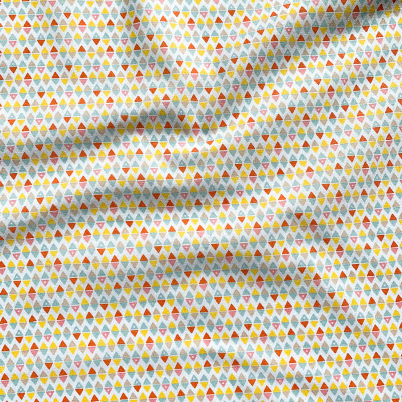 Bedruckte Baumwolle ARLYMINI Weiß / Tutti Frutti